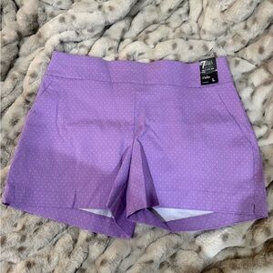 NY & C large purple polka dot shorts
